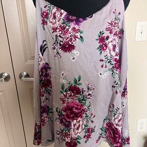 Torrid Purple Floral Sleeveless Top